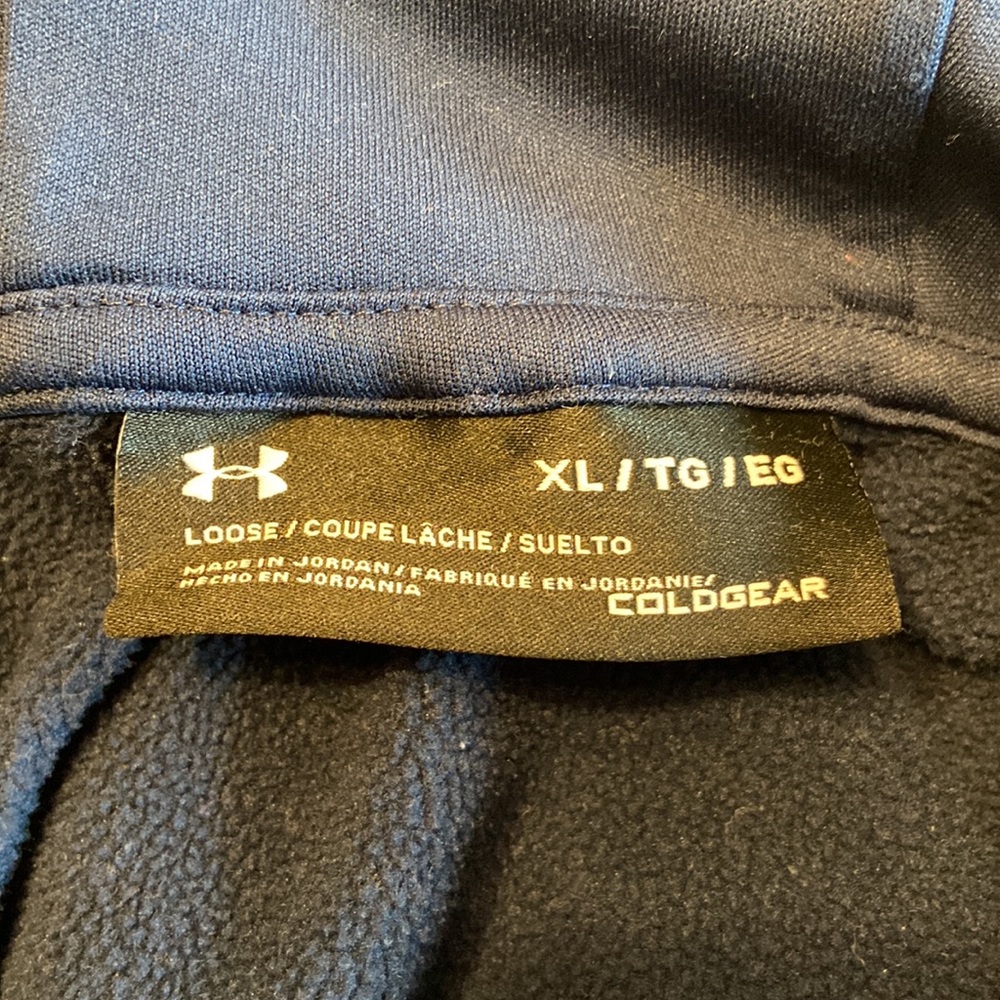 Under Armour Navy Blue ColdGear Hoodie 
Size XL - Picture 7 of 9